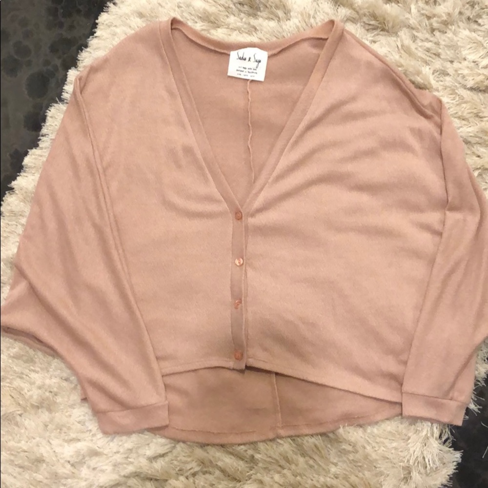 Blush oversized cardigan 🍃